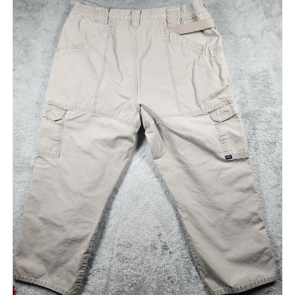 5.11 Tactical Pants Mens 38x30 (Fits 34x28) Beige Cargo Workwear Outdoor Utility - Picture 10 of 11